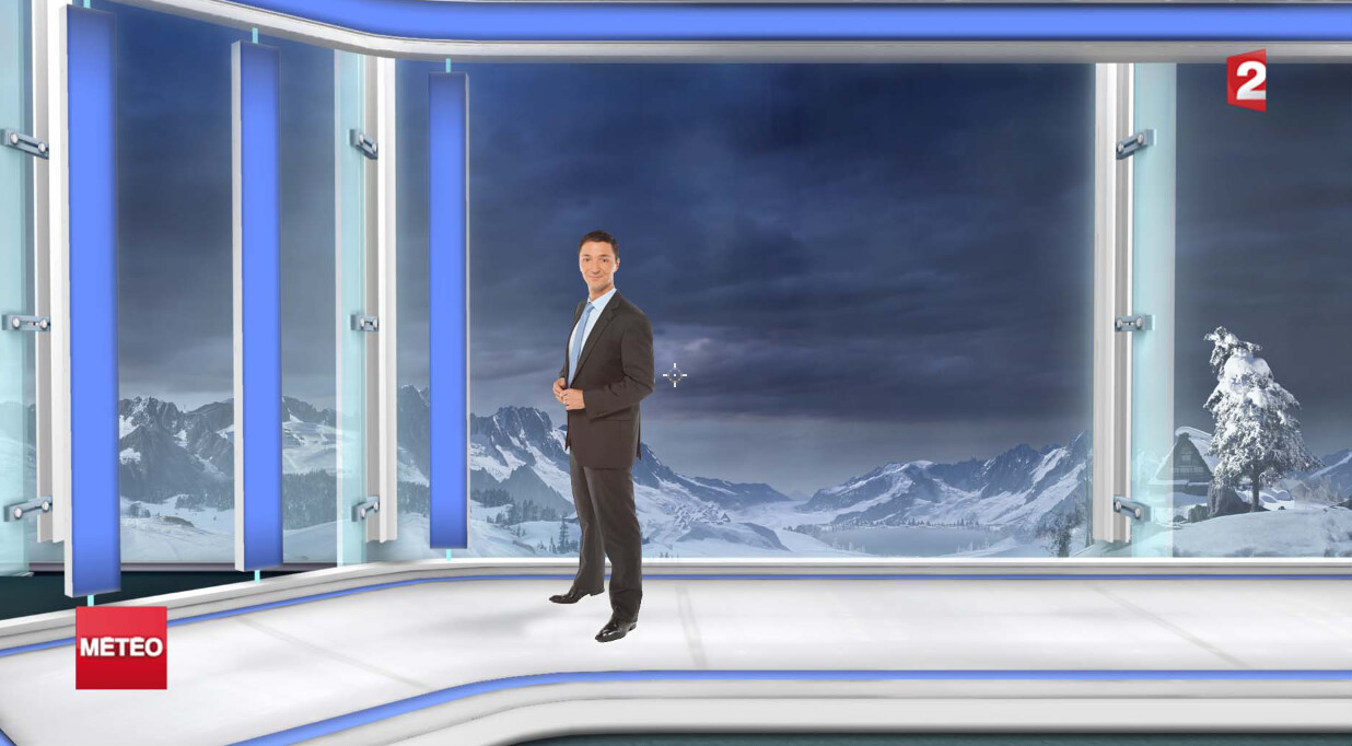 Virtual Set : Snow Weather show