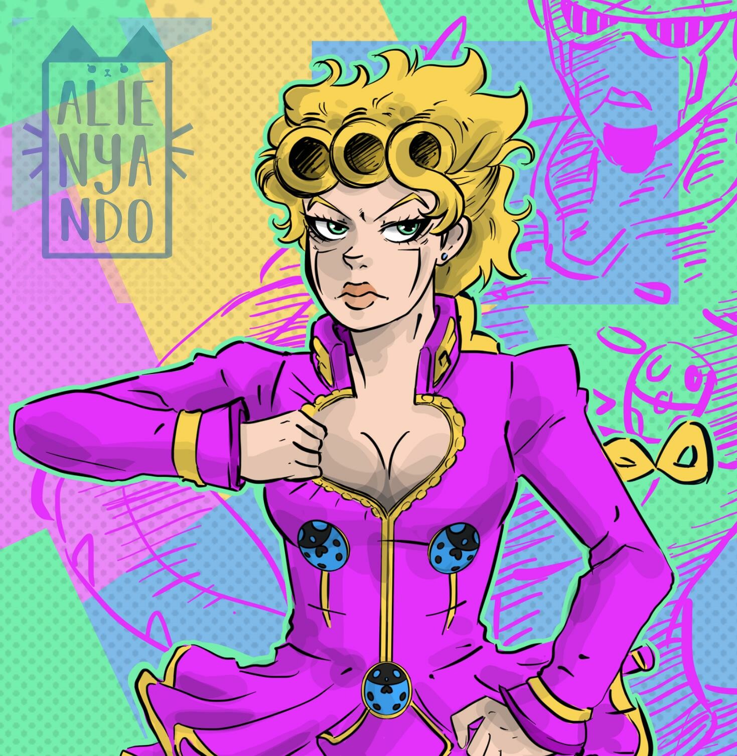 ArtStation - Giorno pose (JoJo's Bizarre Adventure)