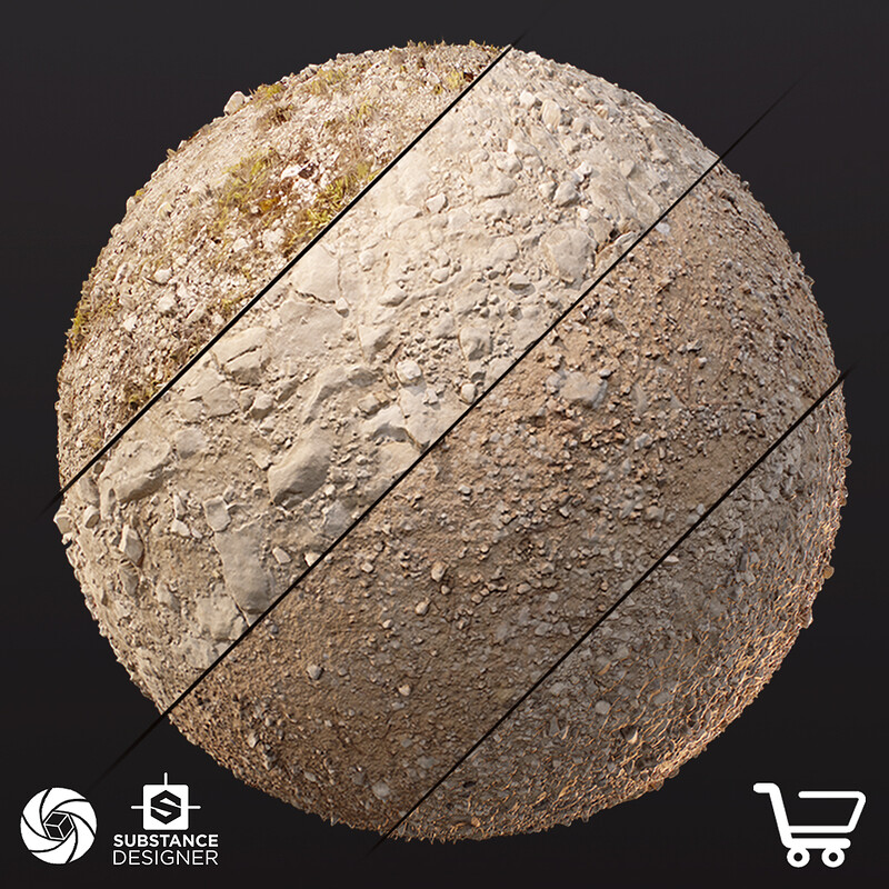 Photogrammetry Ground Material  - Collection01