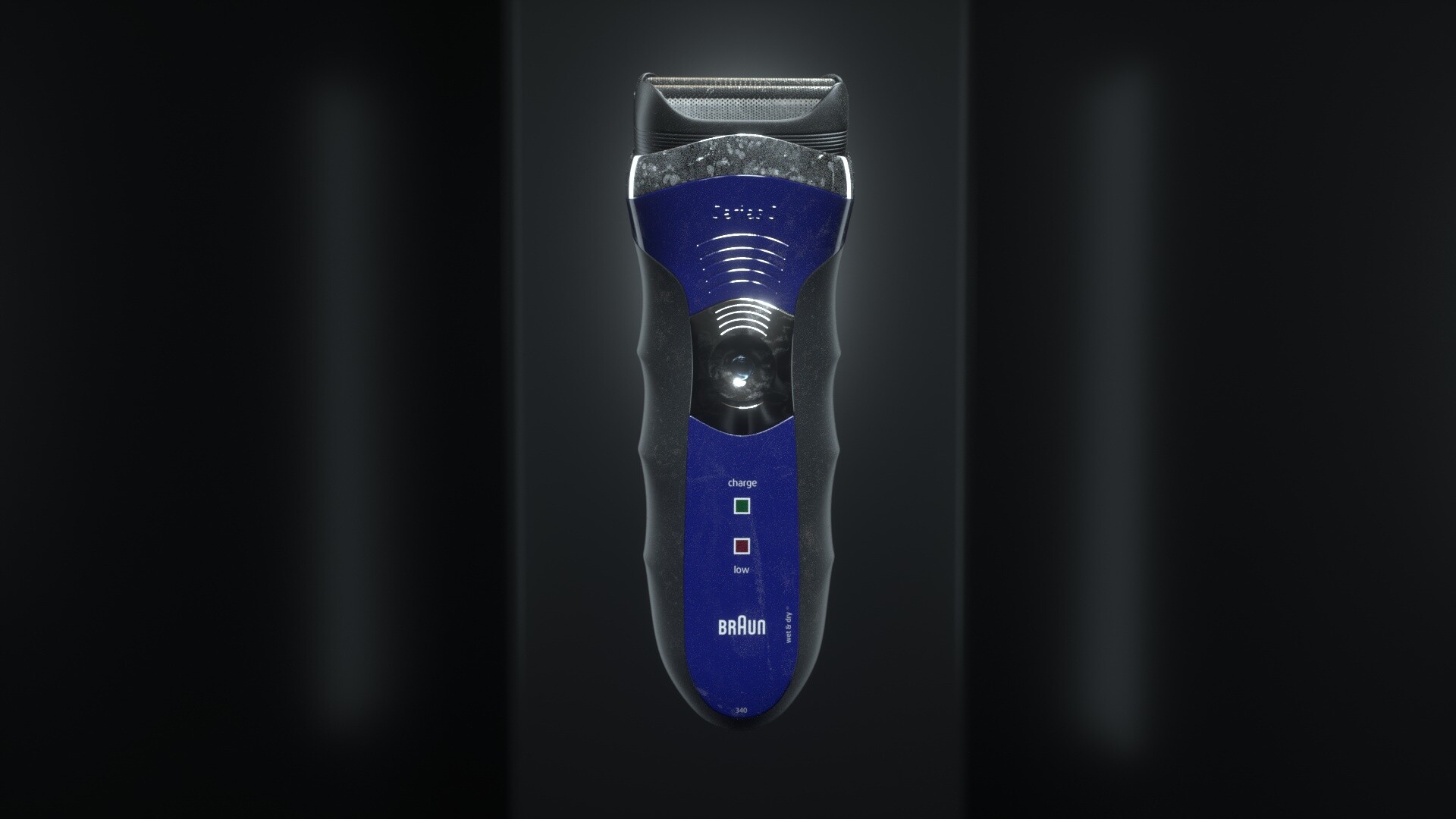 ArtStation - Electric razor ad - dirty and clean versions