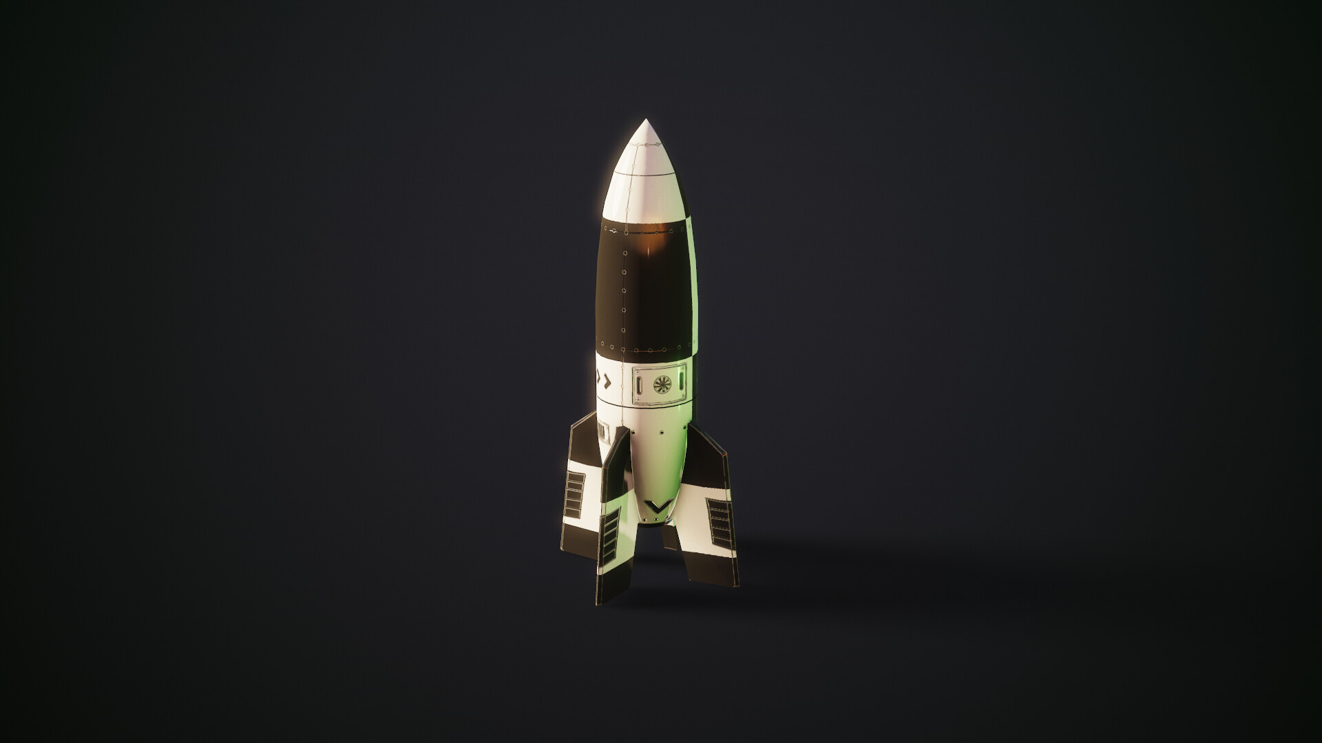 ArtStation - Stylized Retro Rocket