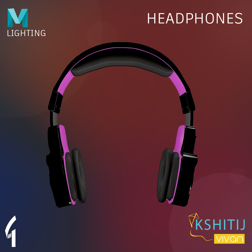 Artstation Headphones Maya Lighting