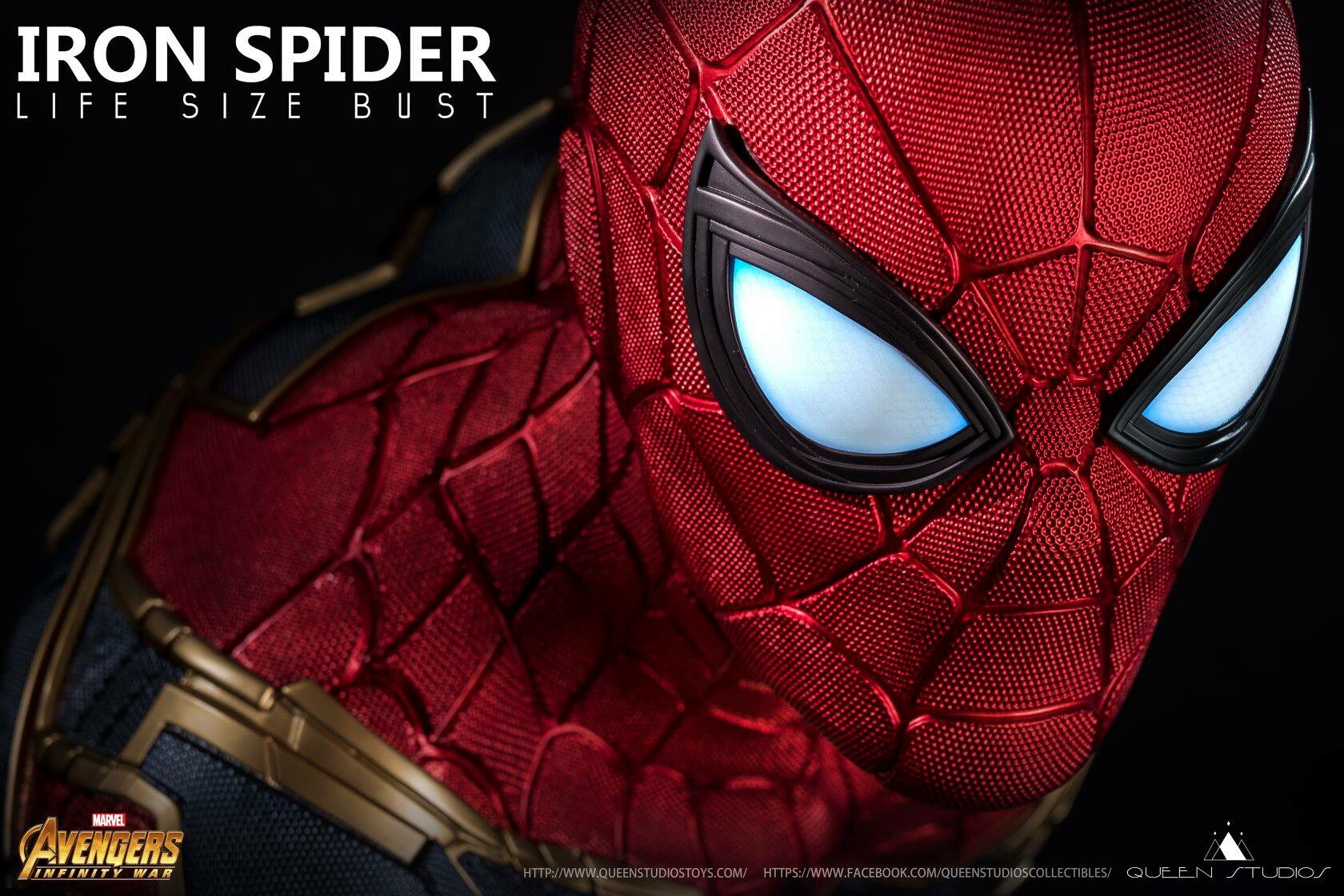 ArtStation - Queen Studios 1:1 Iron Spider-man Bust