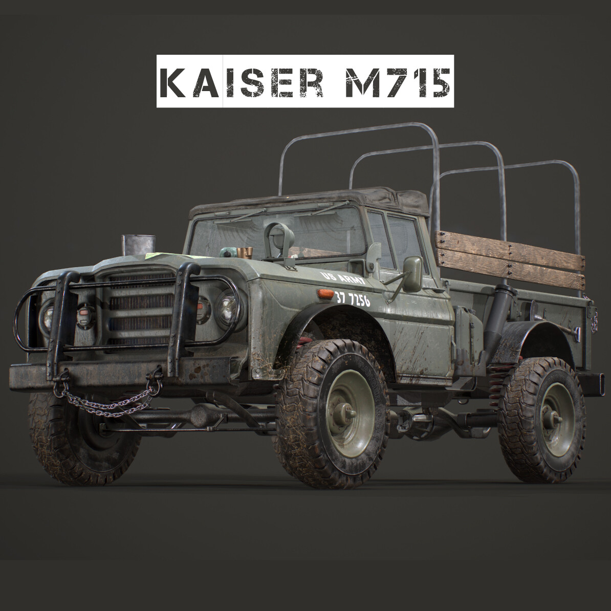 ArtStation - M715 US army truck