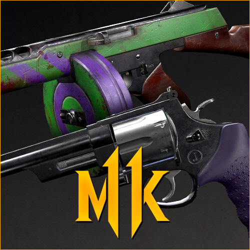 ArtStation Mortal Kombat 11 Joker Guns