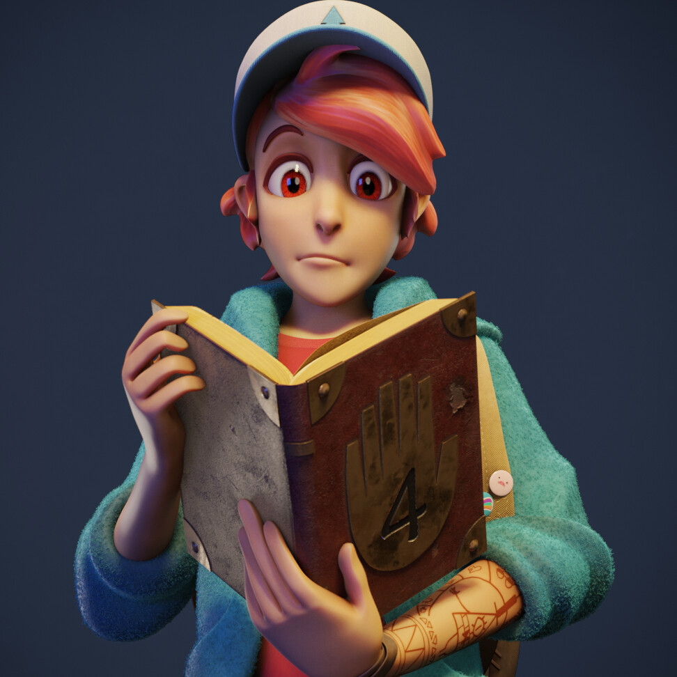 ArtStation Dipper Return to Gravity Falls