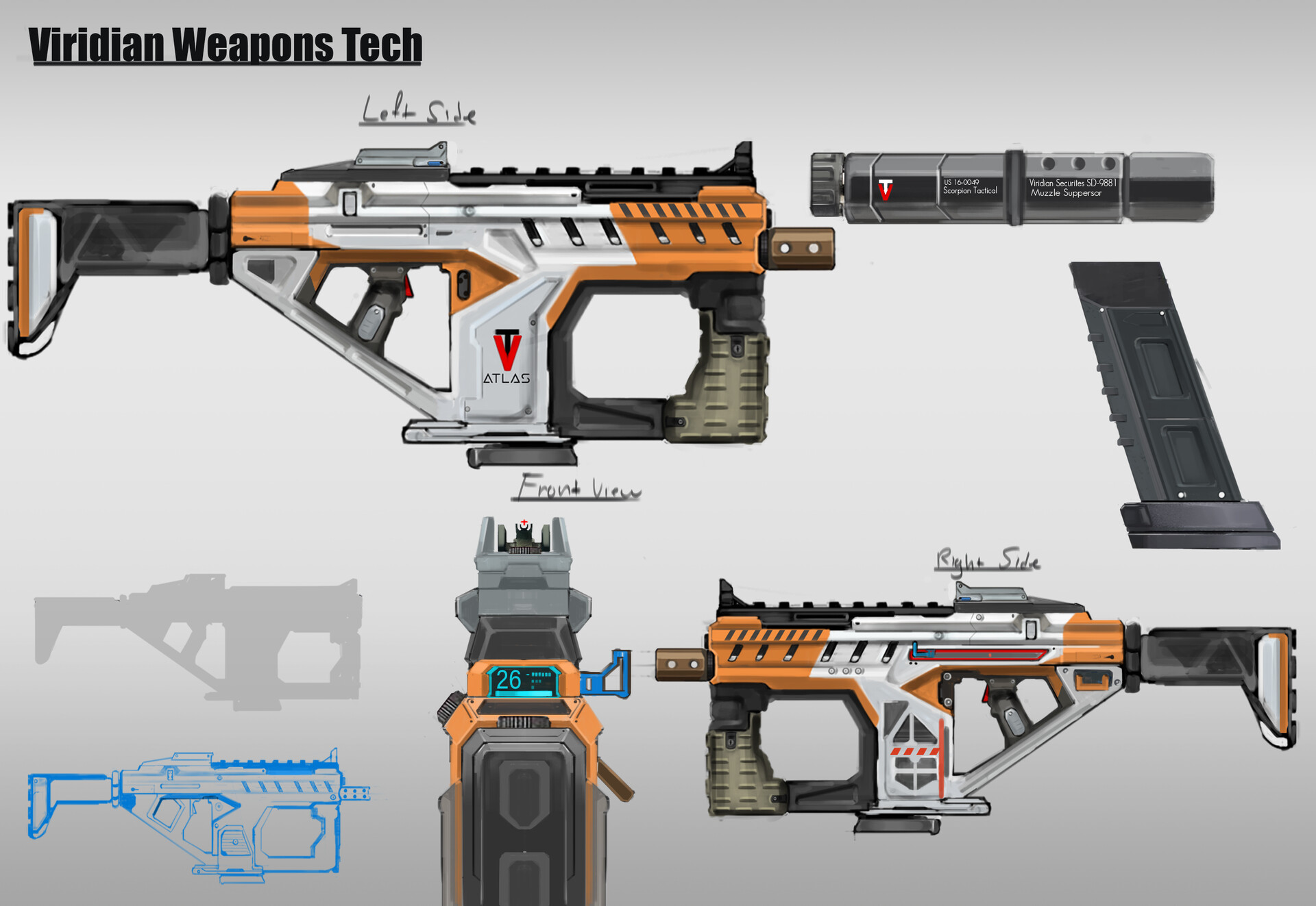 ArtStation - Viridian Tech Series 1 SMG