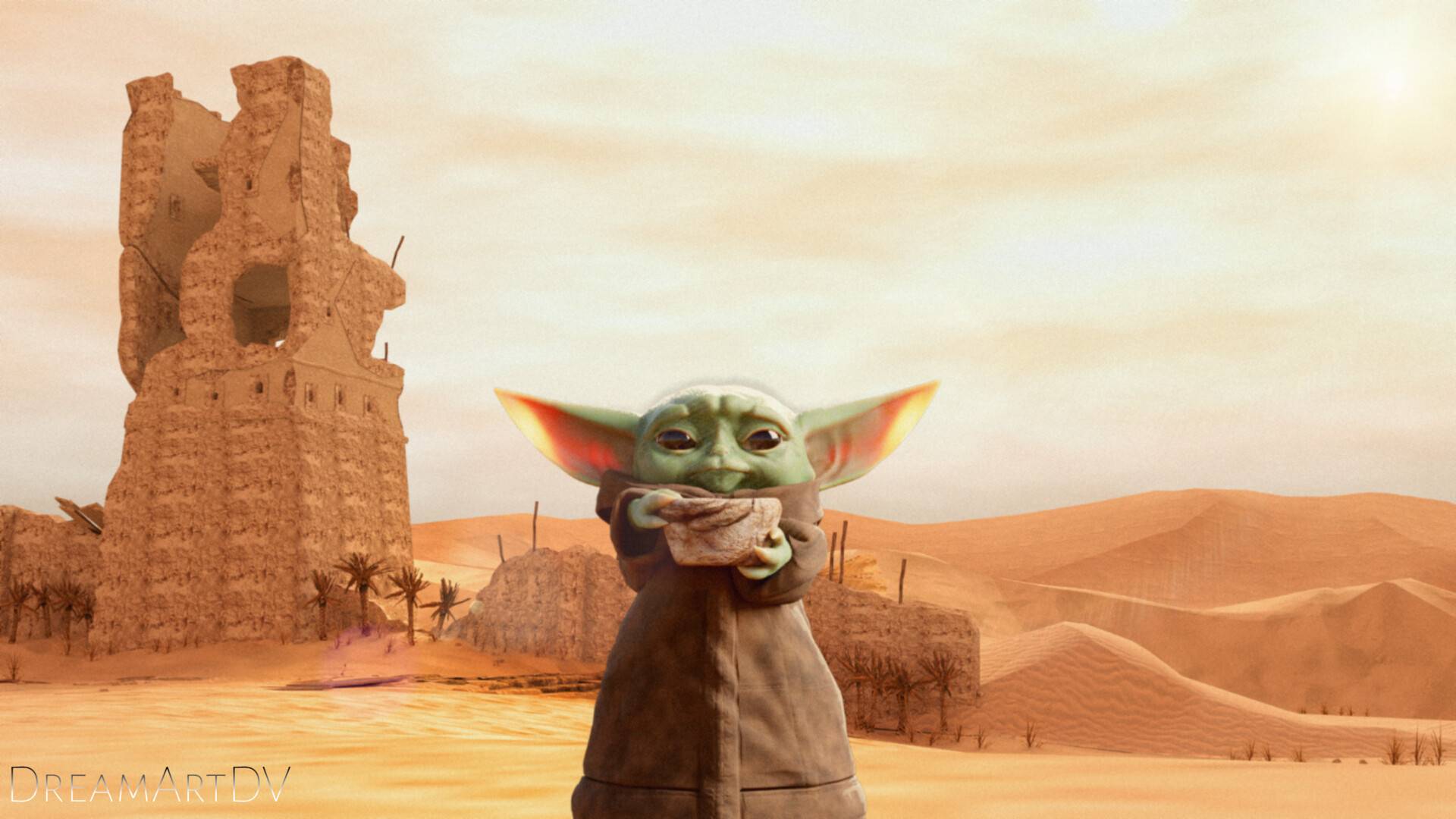 ArtStation - Baby Yoda Art