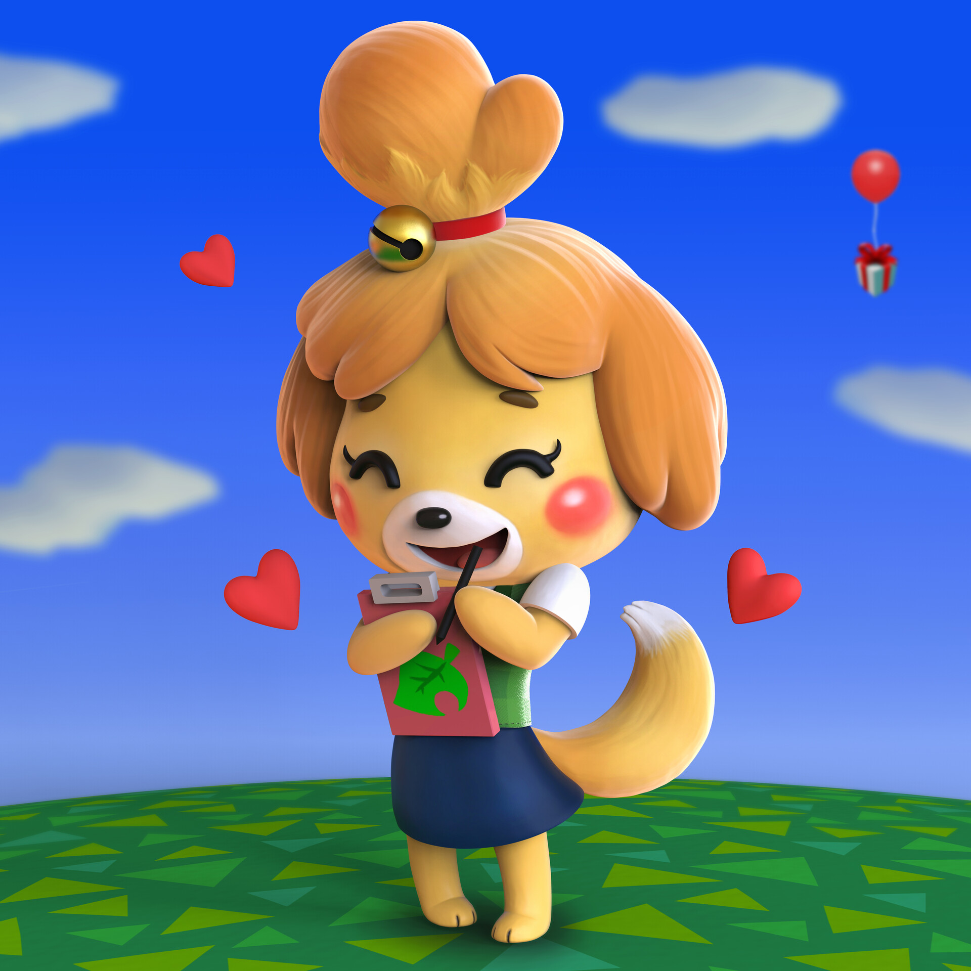 George Crudo 3d Art Portfolio Animal Crossing Puppy Love