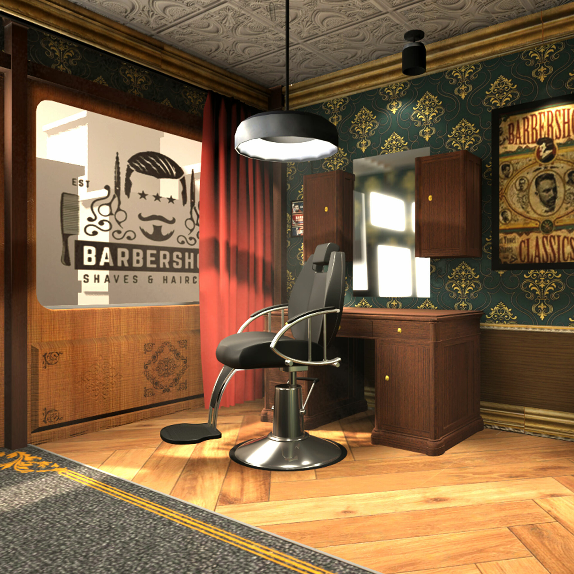 ArtStation - Barber Shop Hair Salon Game