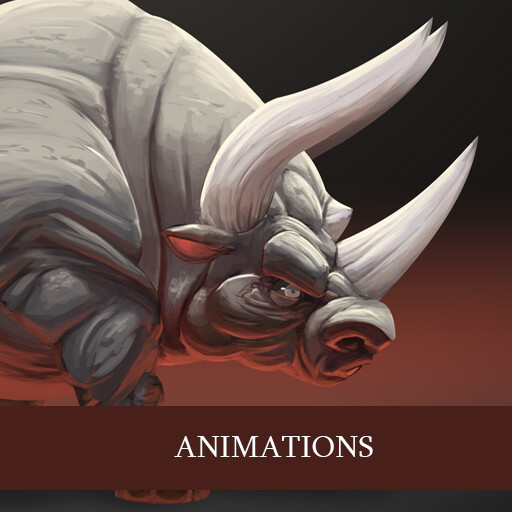 Rhinotaur animations