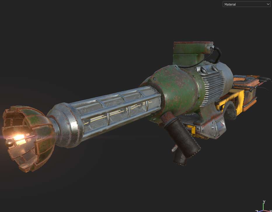 ArtStation - Car battery energy cannon