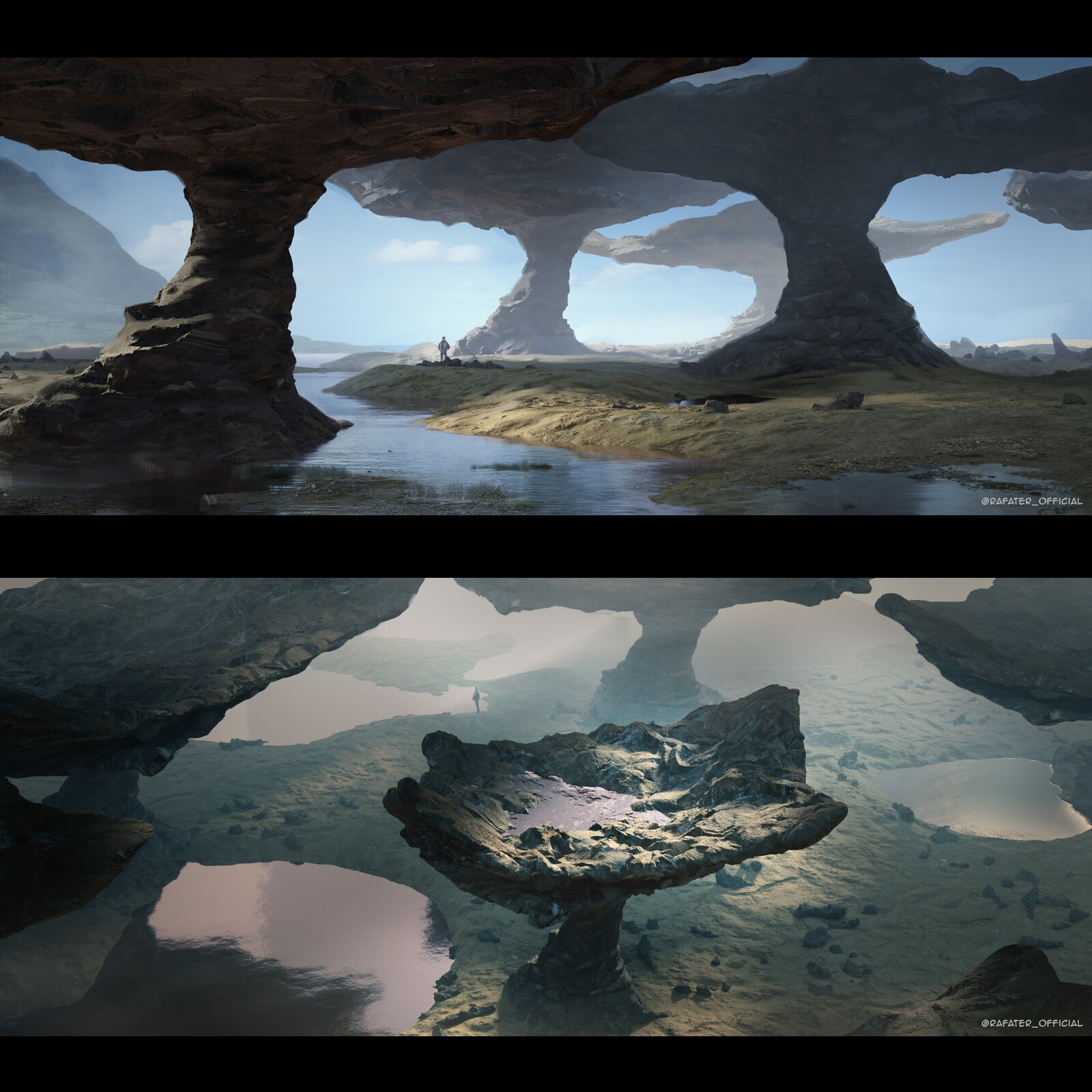 Rocky mushrooms keyframes by Rafater