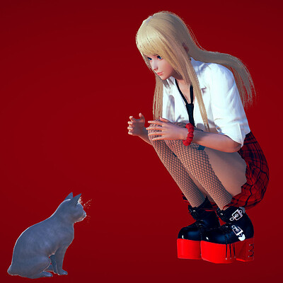 Spezinel   with cat
