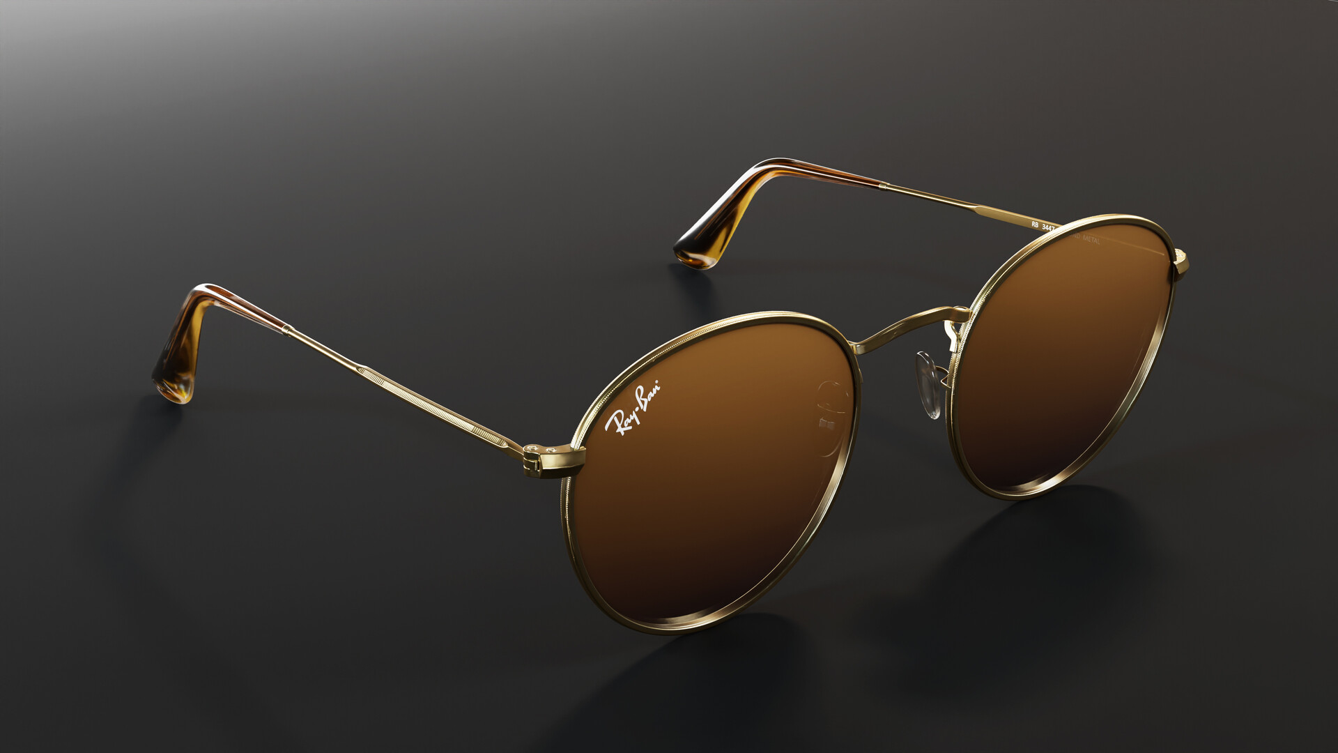 3DECraft - Ray-Ban round Sunglasses