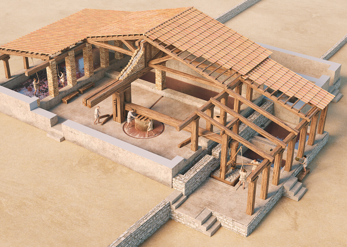 Roman torcularium II century C.E. (Barcelona)