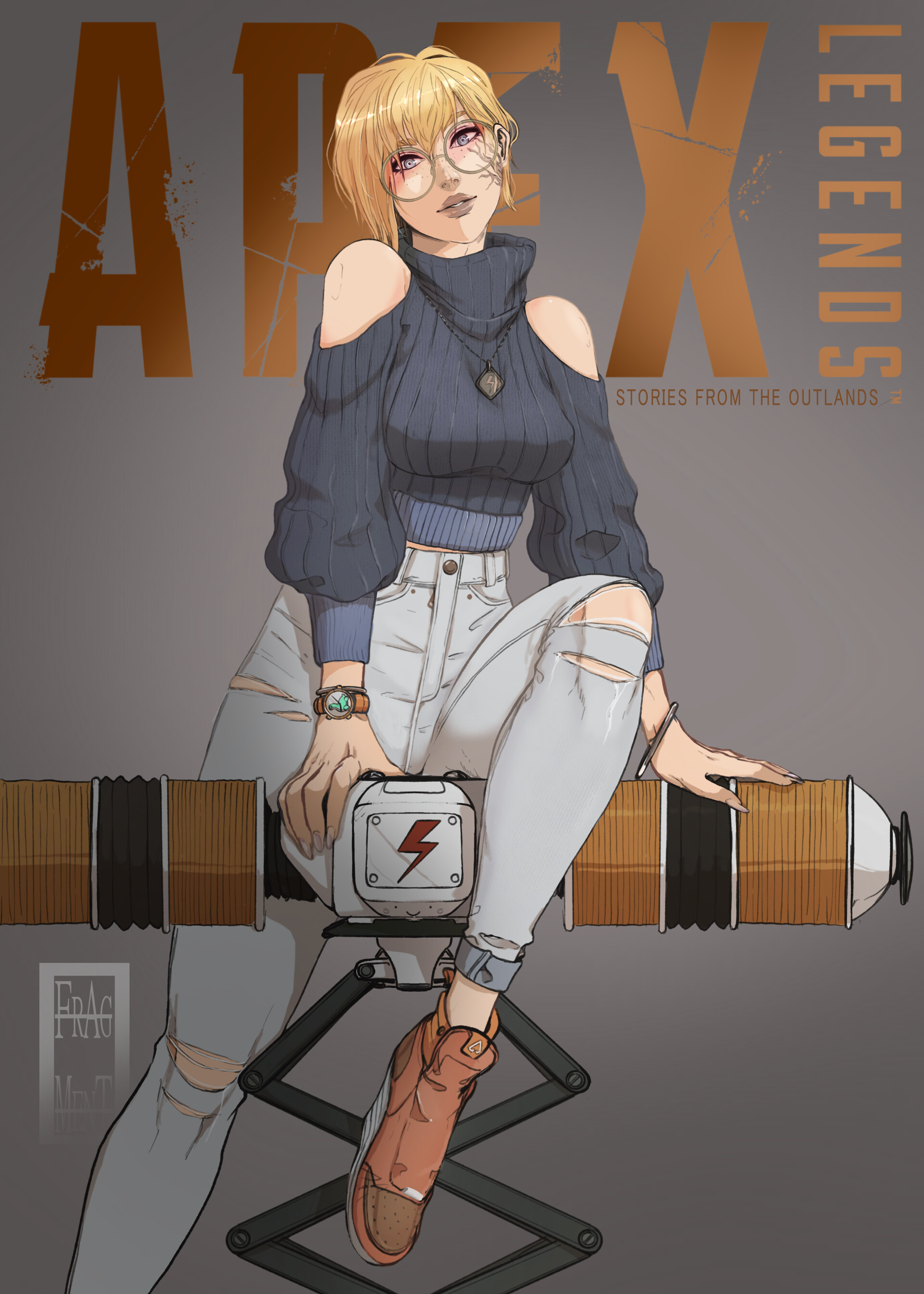 Artstation Apex Legends Wattson Feature Magazine Cover 