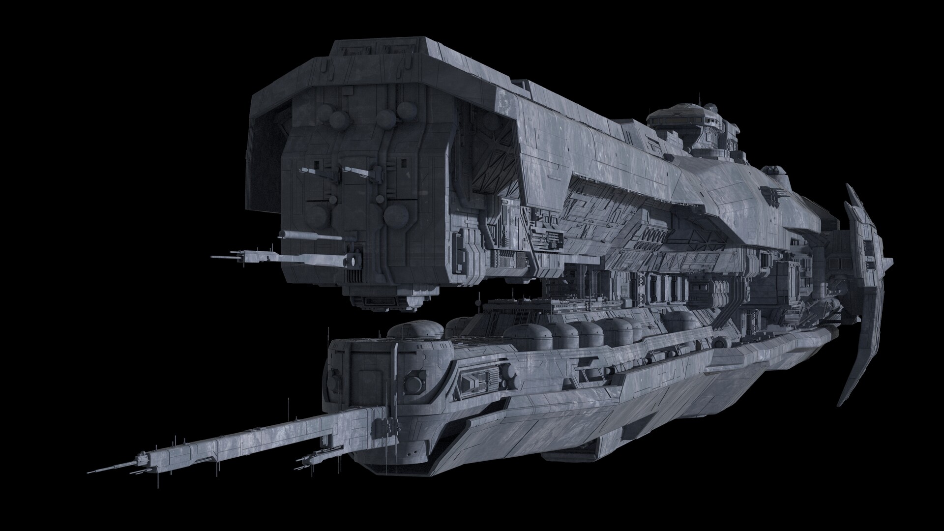 ArtStation - Halo Frigate for Spartan Ops