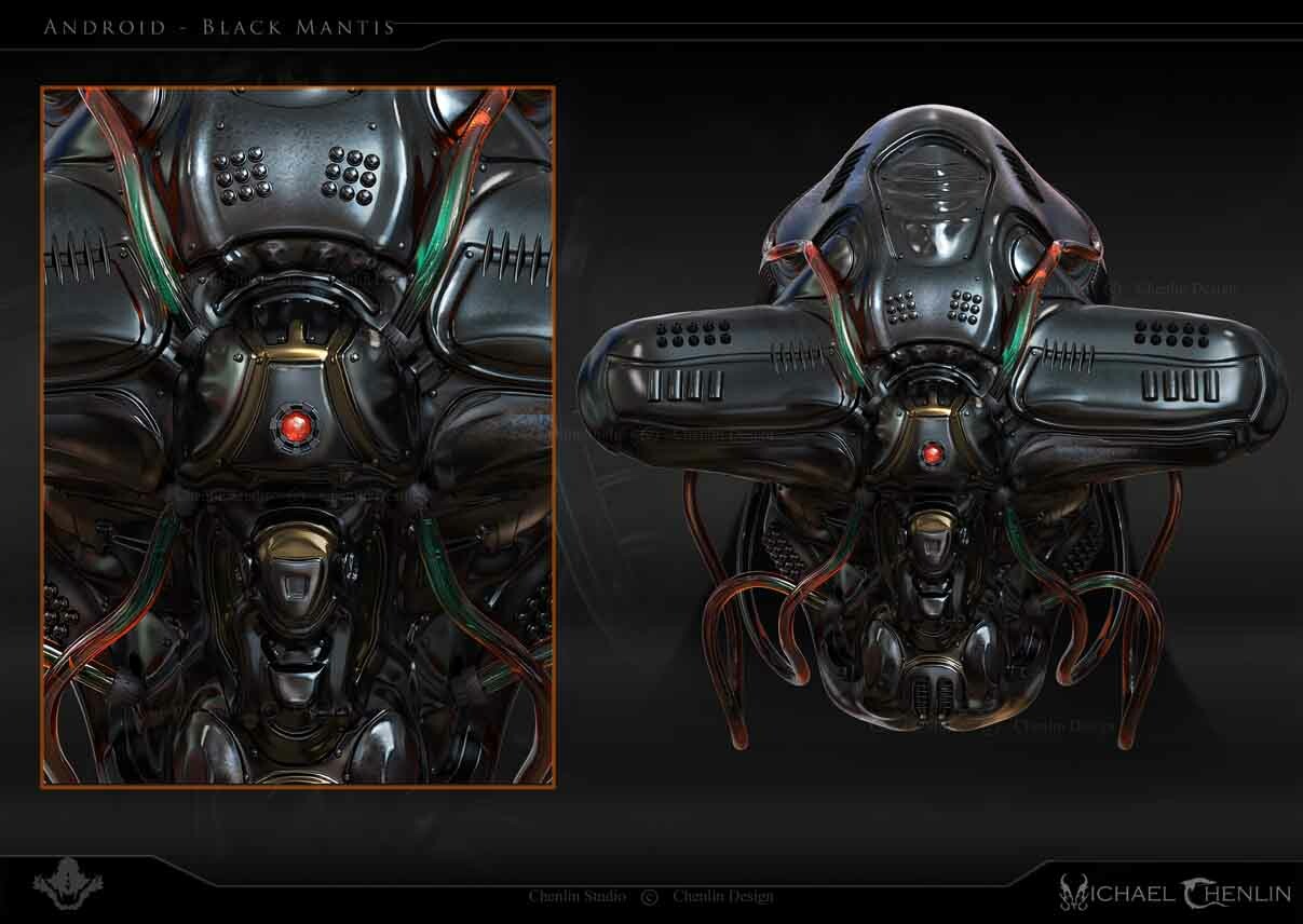 ArtStation - Black Mantis - Android Concept