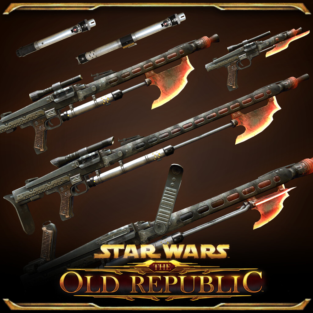ArtStation Star Wars The Old Republic Furious Gladiator's Weapon Set