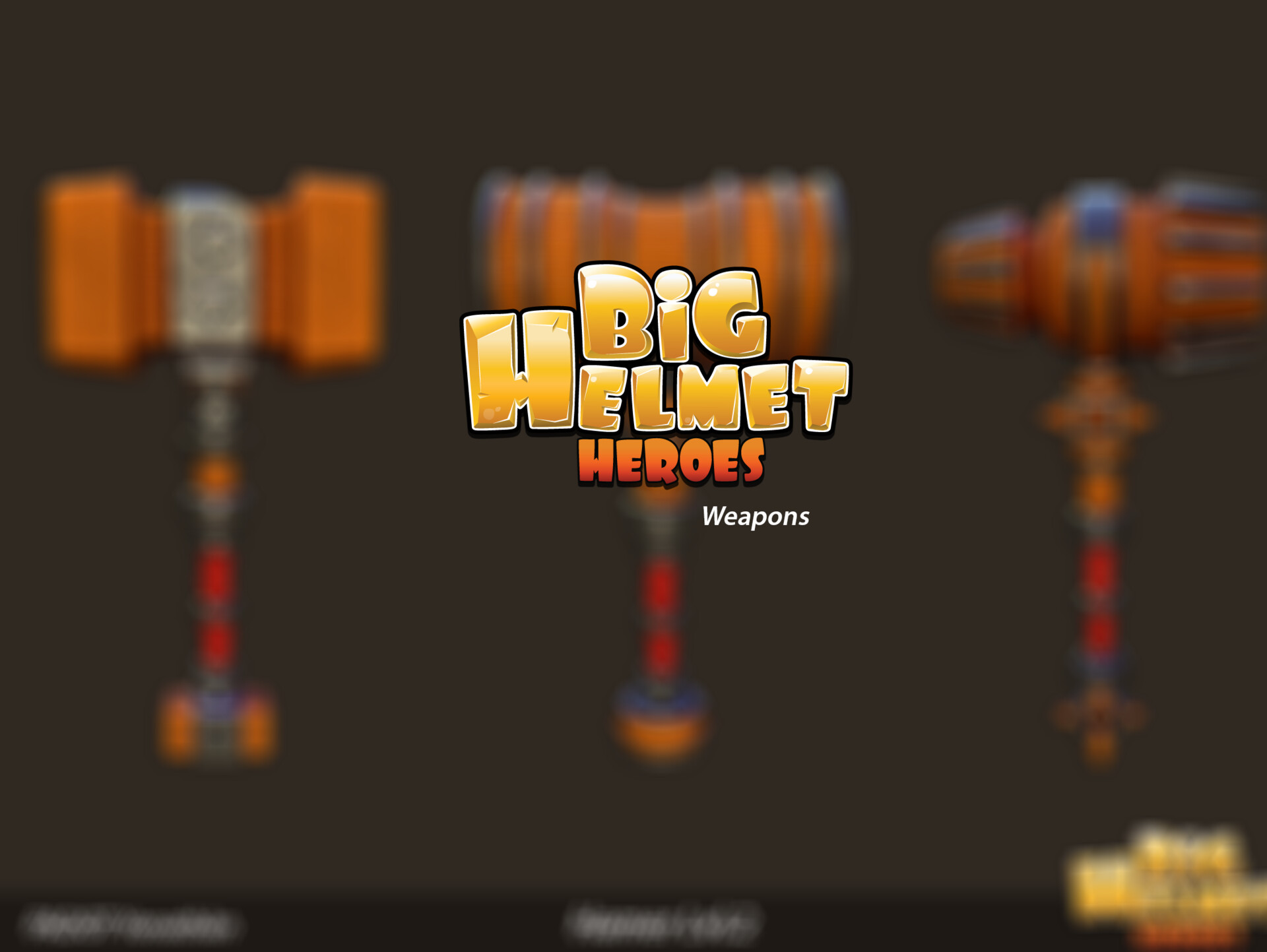 ArtStation Big Helmet Heroes Weapons