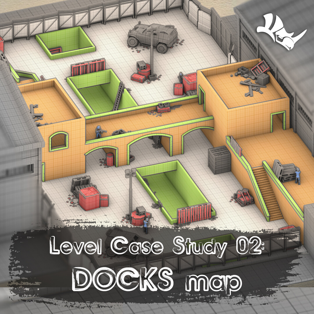 ArtStation - Case Study 02: DOCKS map (call of duty)