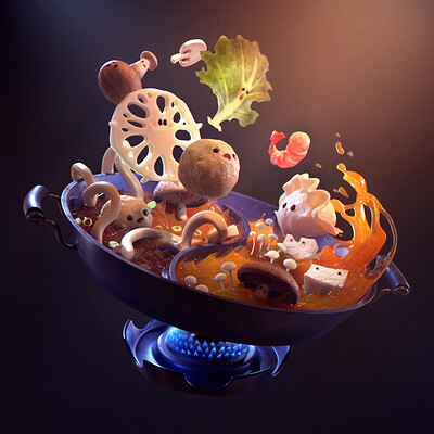 Daurelia gazel daurelia gazel hotpot render 01