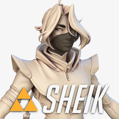 Sheik - A Legend of Zelda x Overwatch fanart