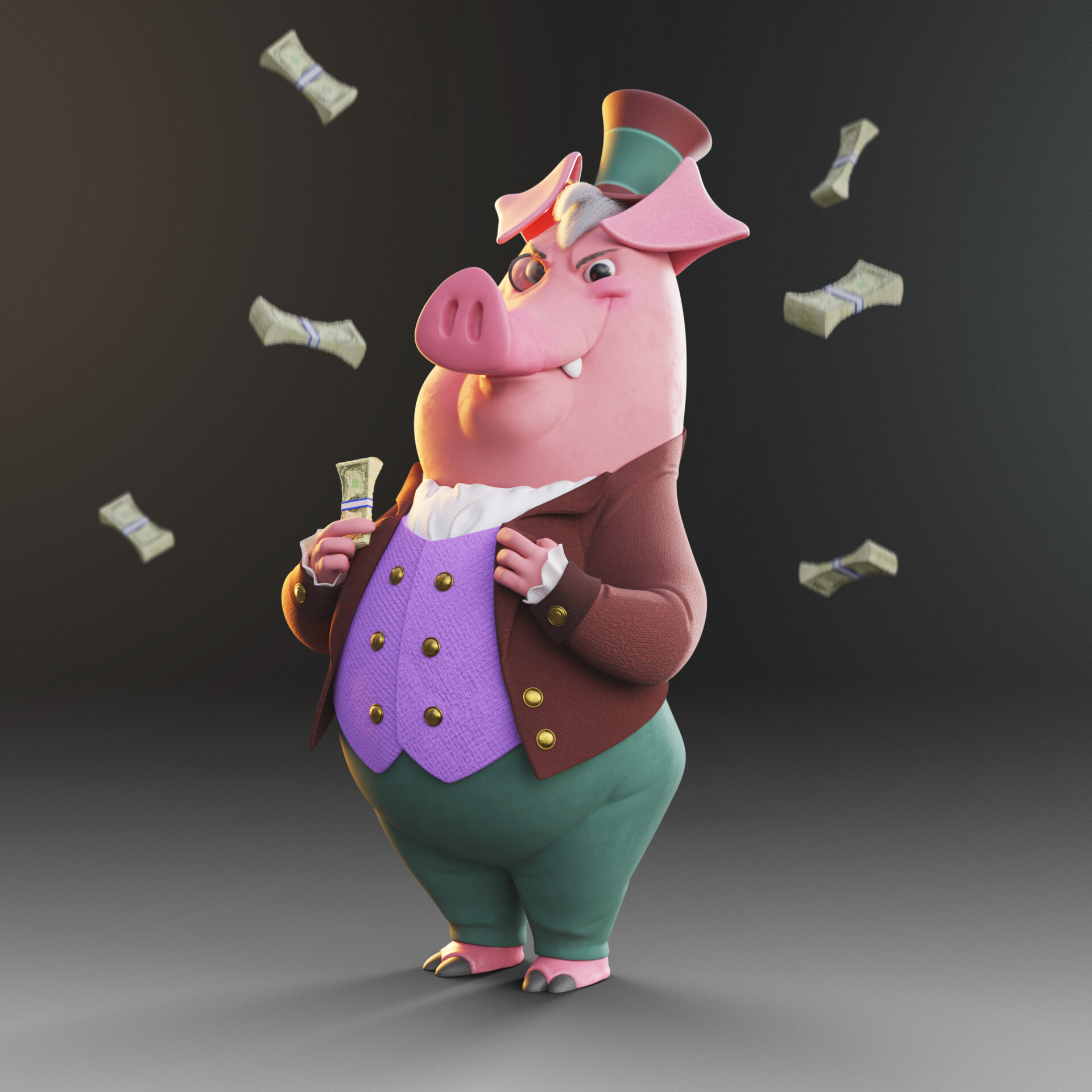 ArtStation - Greedy Pig