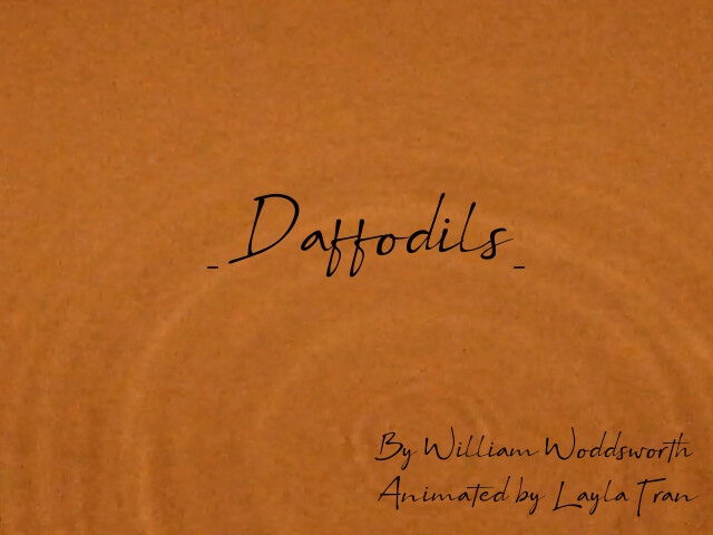 ArtStation - Daffodils - William Wordsworth