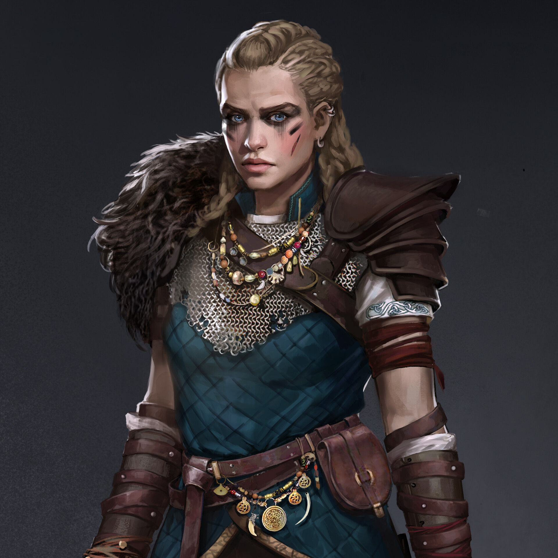 ArtStation - Viking girl