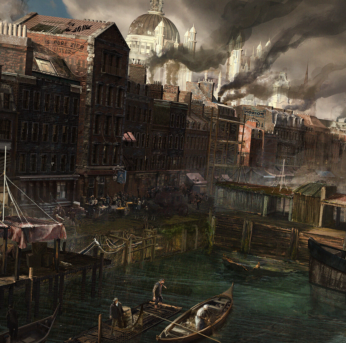 A view of the harbour at Split's Reach