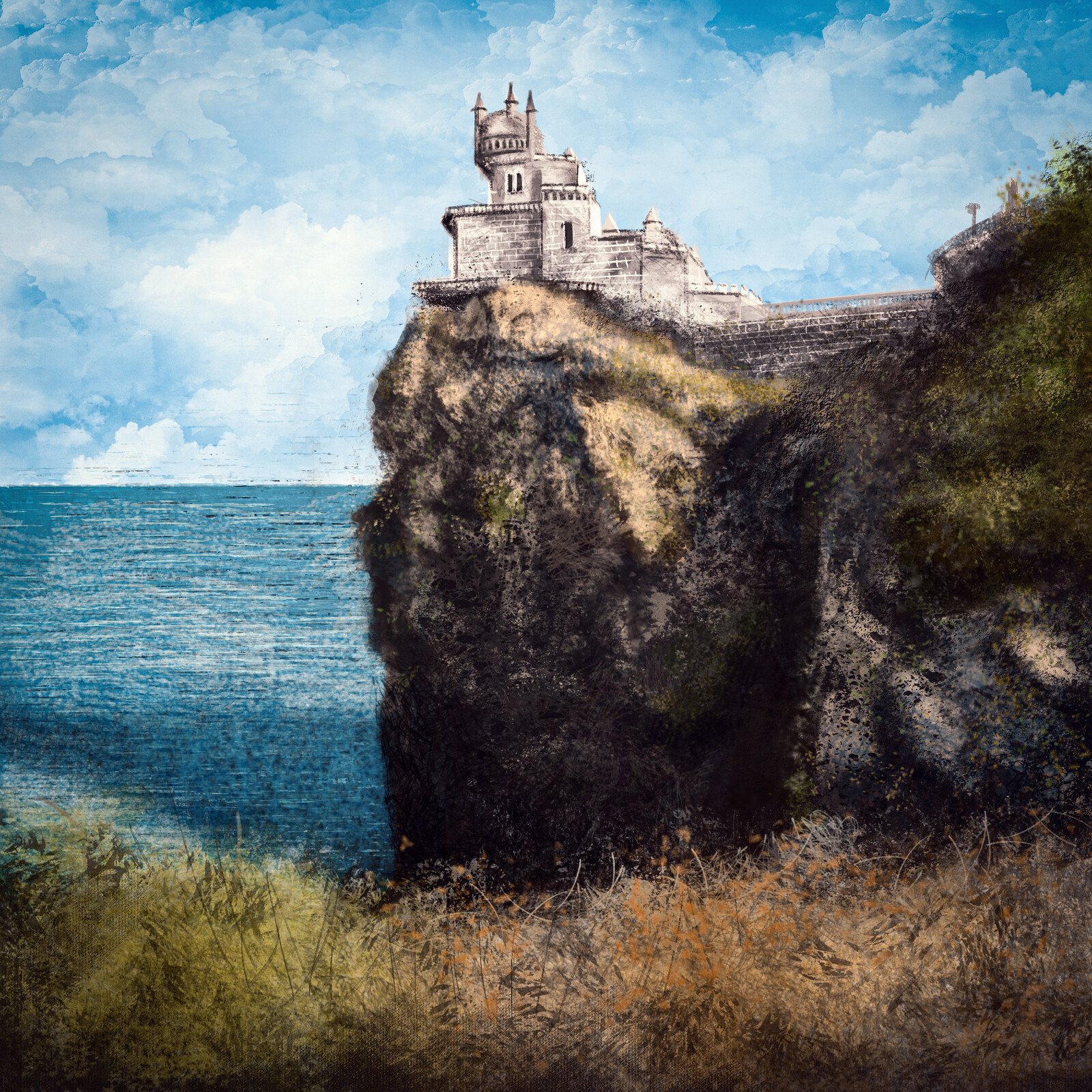 Castle on cliff