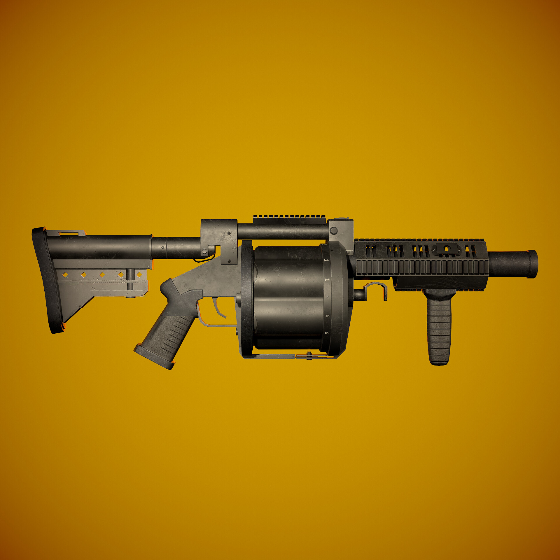 ArtStation - M32 MGL Grenade Launcher