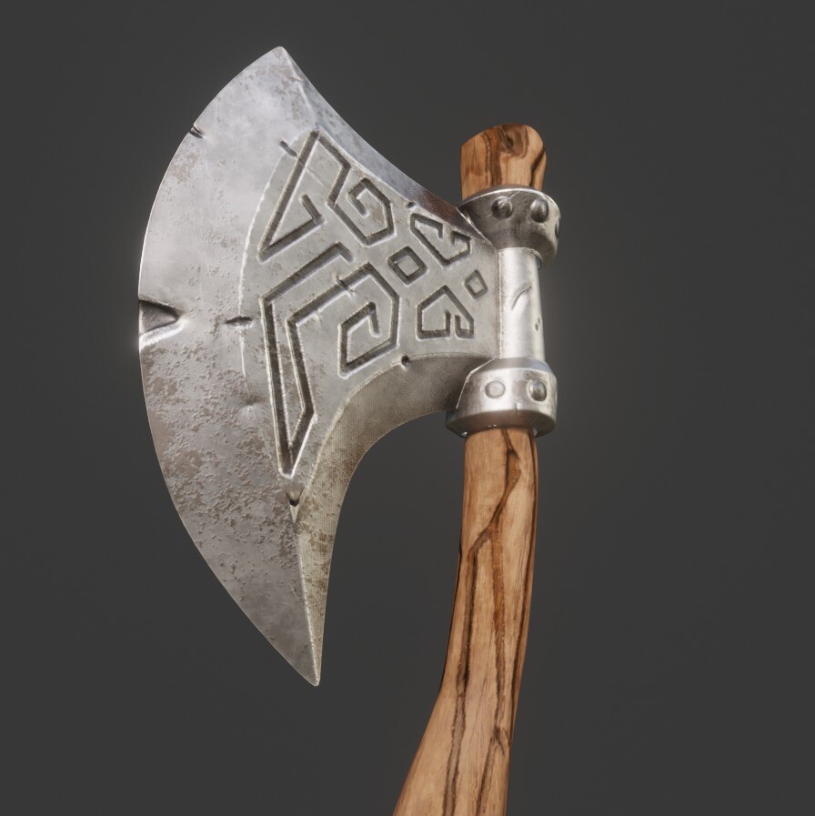 ArtStation - Stylized Runic Axe