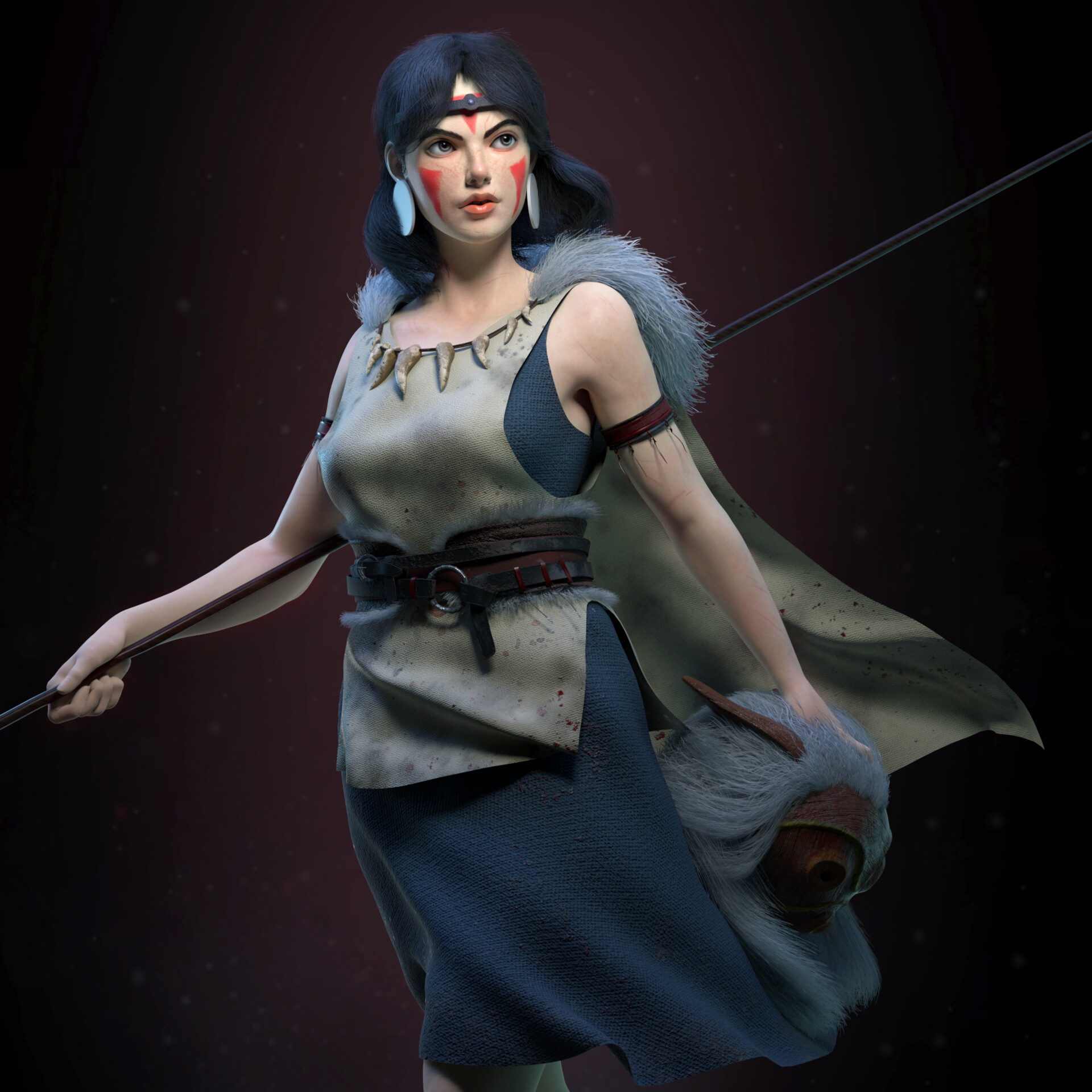 ArtStation - Princess Mononoke
