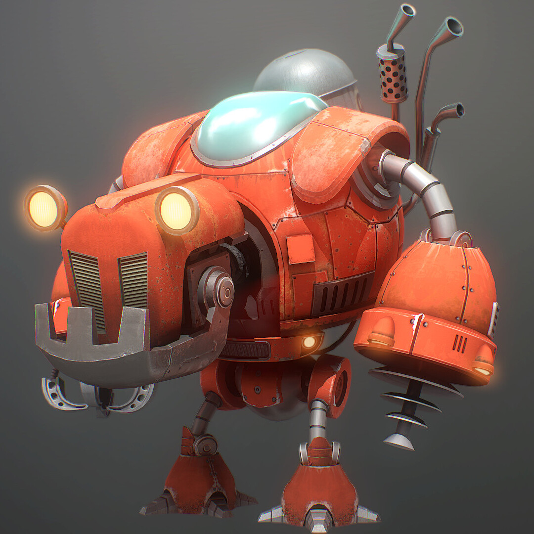 Ryan Astley - 3D Artwork - Warbot mark 2 (from Jonny
