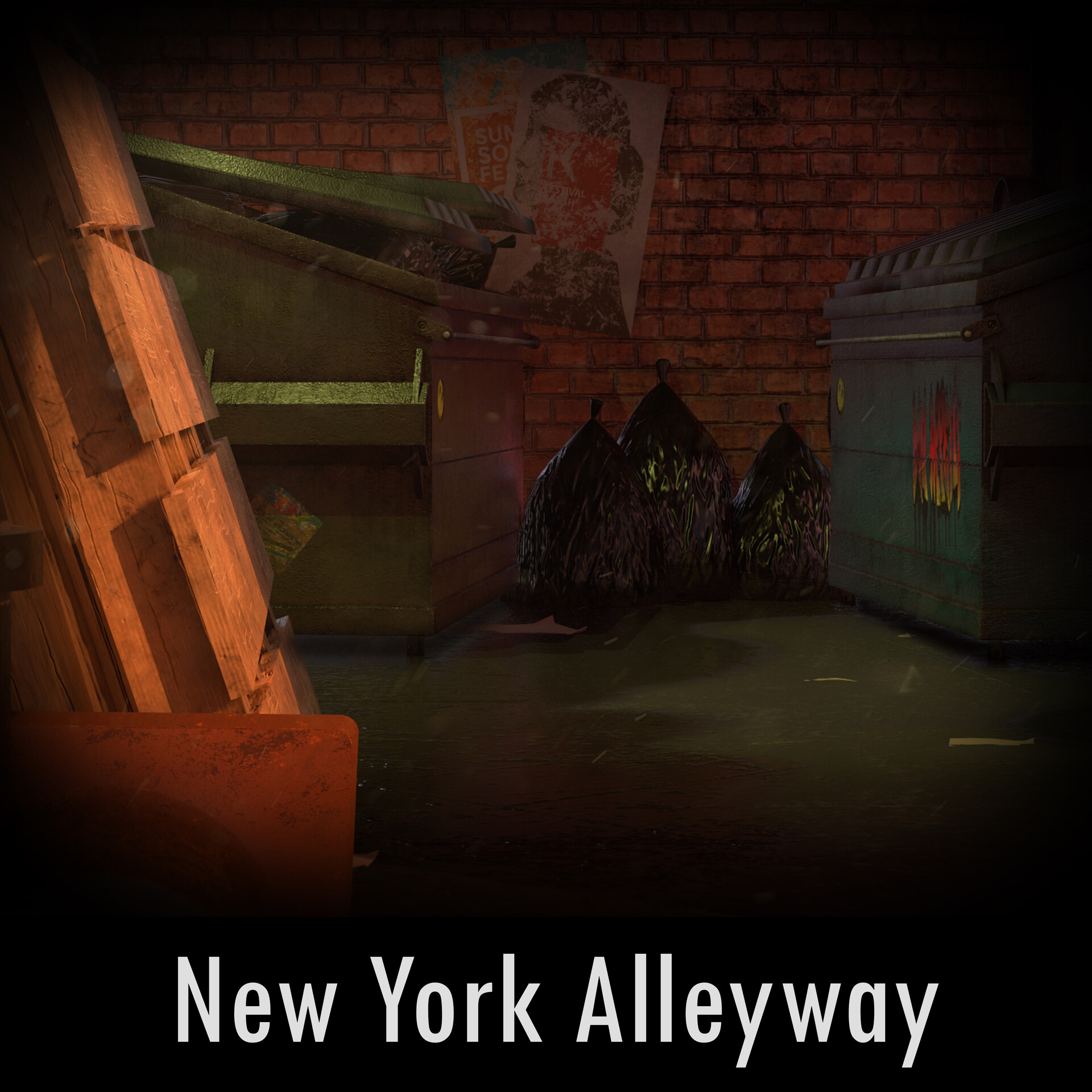 ArtStation - New York Alleyway