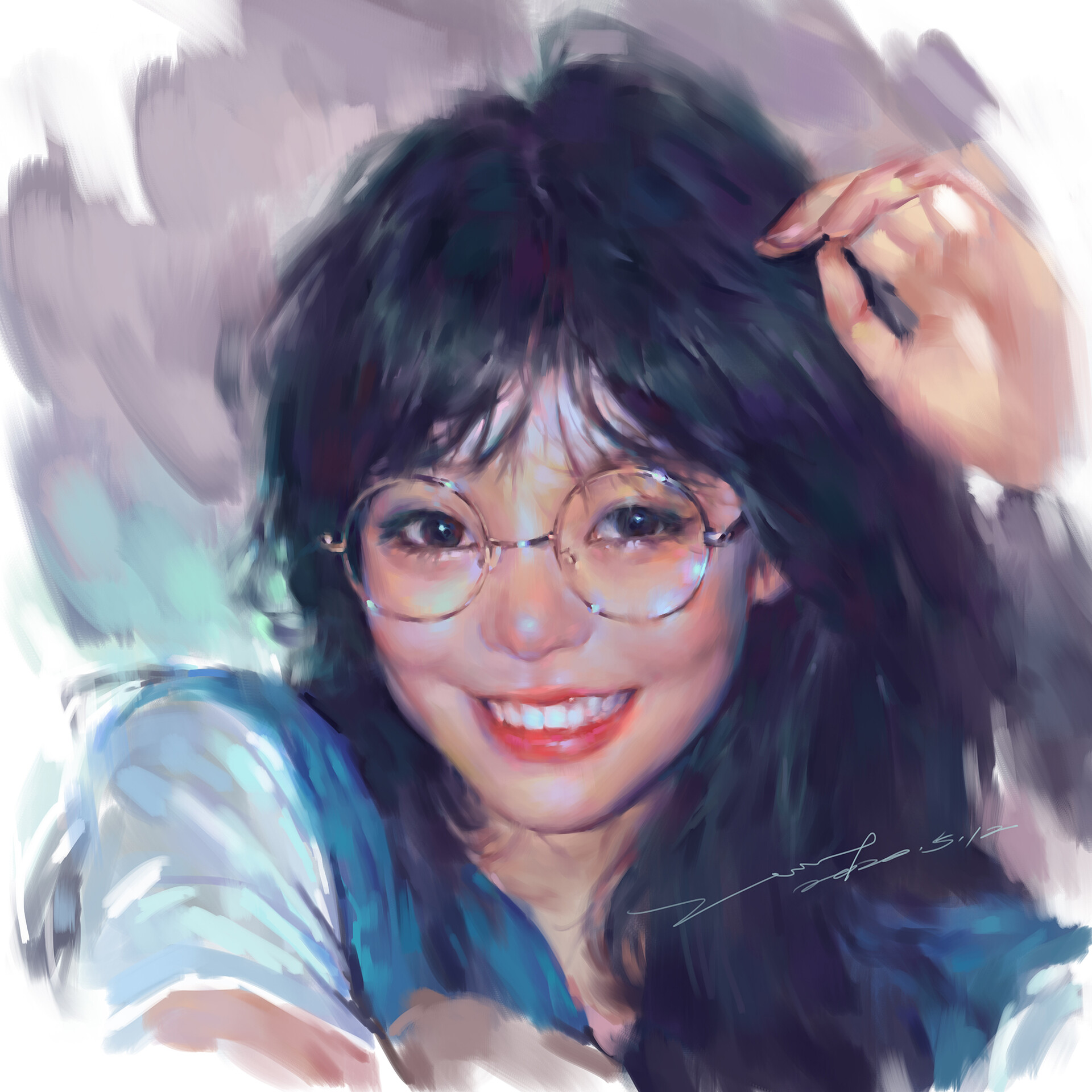 ArtStation - Smiling girl