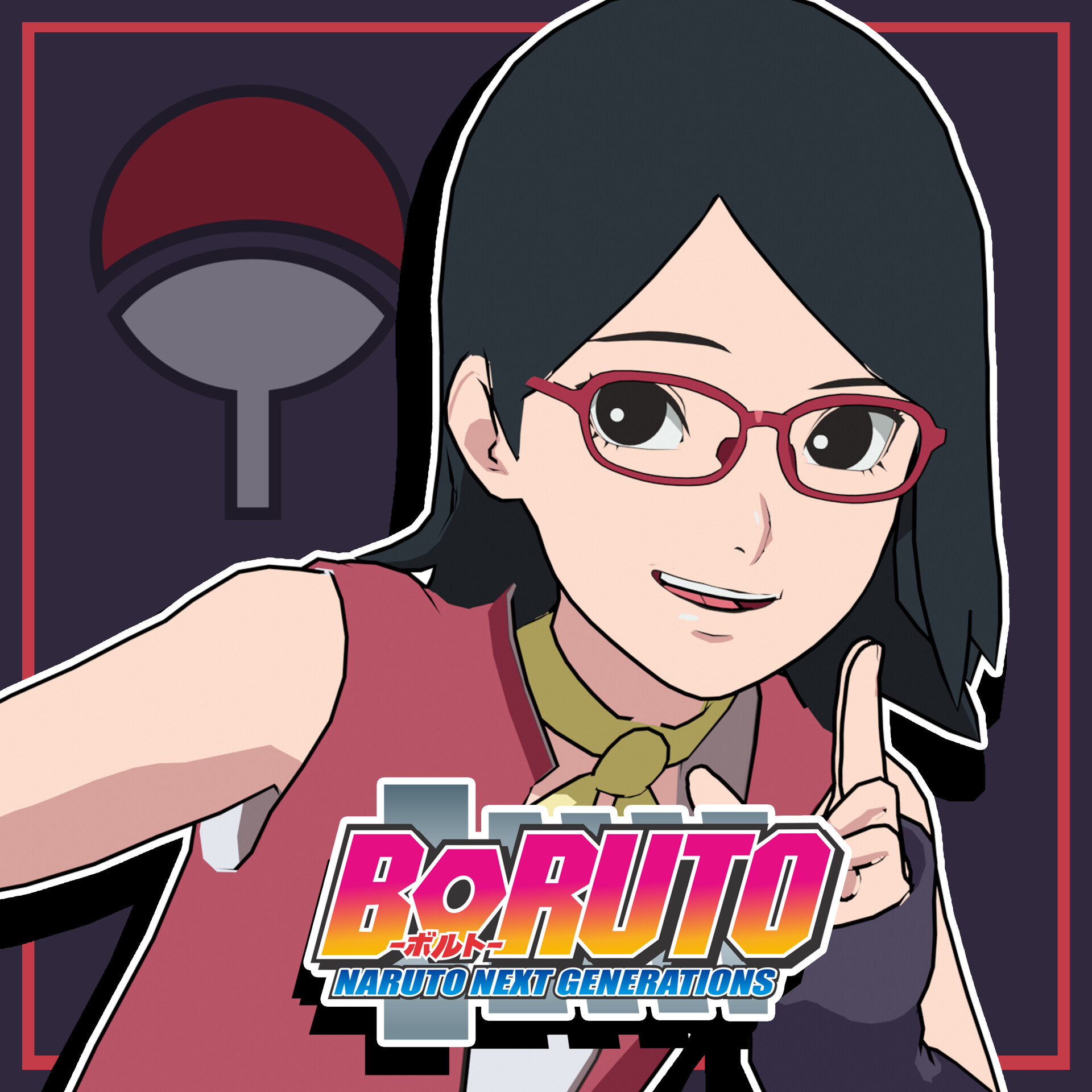 Sarada Uchiha 3D model 3D printable