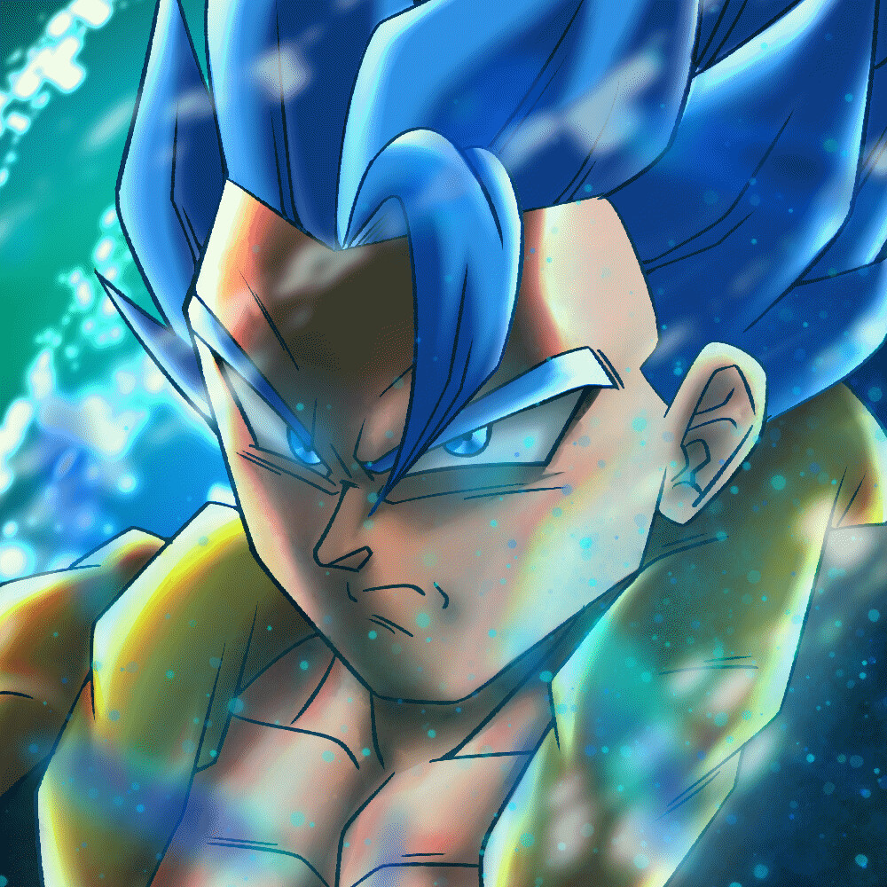 Gogeta blue | Metal Print