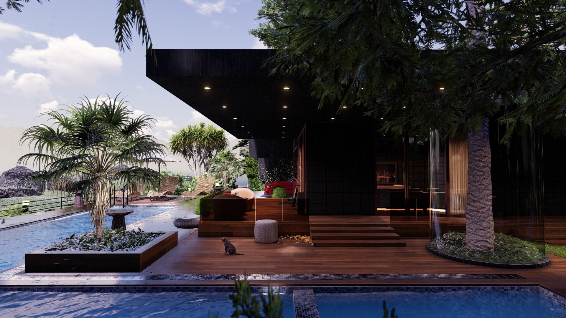 ArtStation - Modern & Luxury Island Signature Villa Design 3D Render