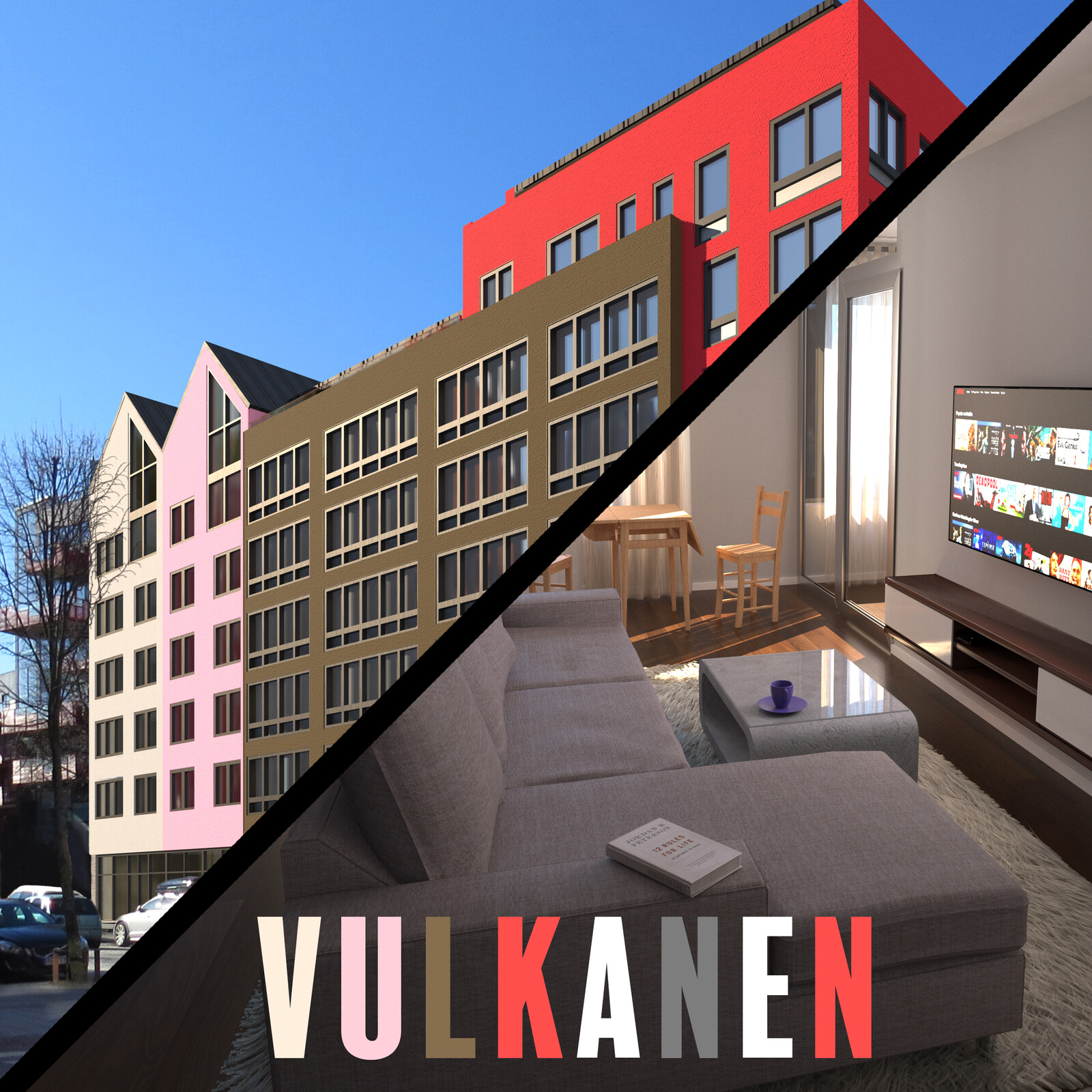 Vulkanen, Exterior and Interior Scenes.