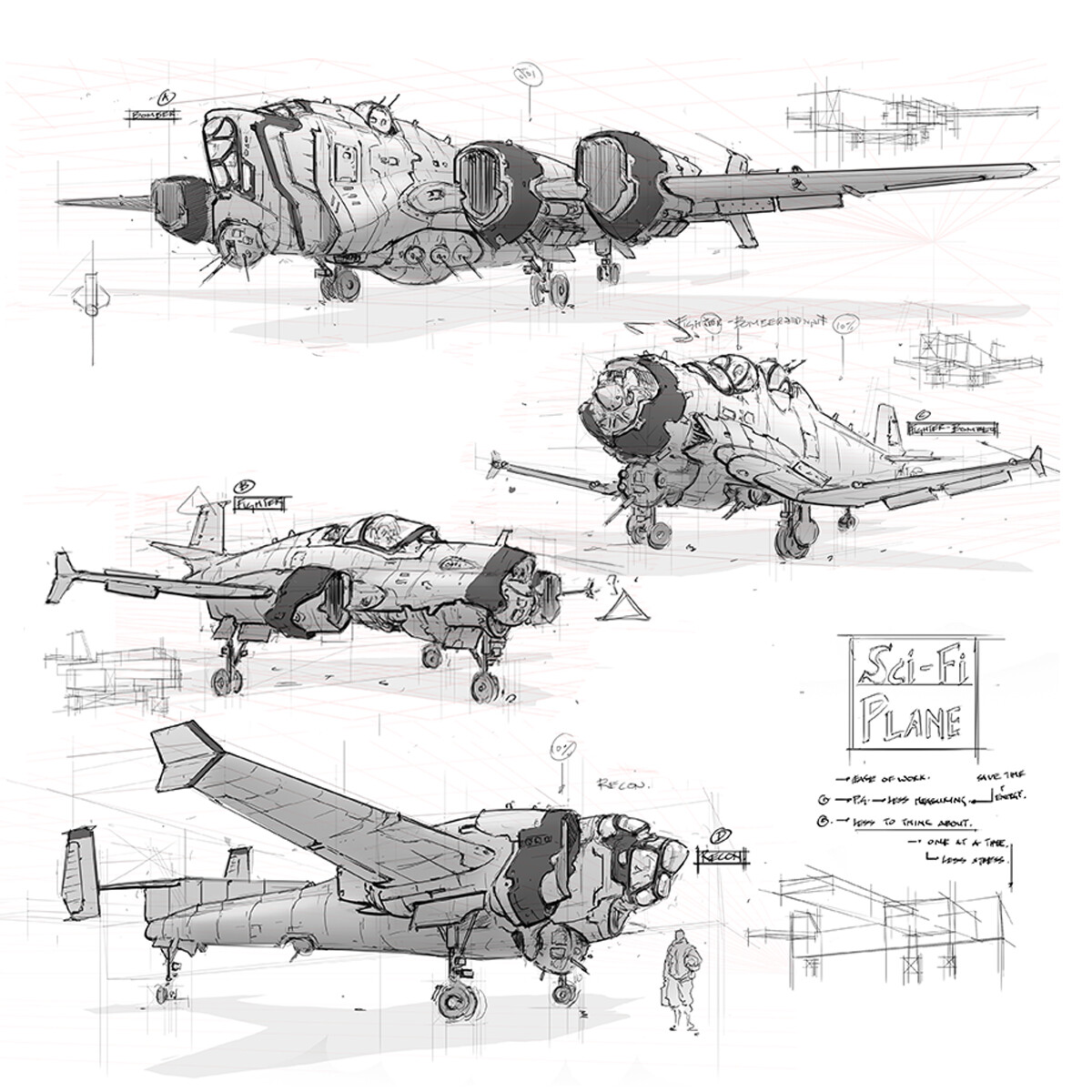 ArtStation - Foundation Art Group: Foundation Sketching - Designing Sci ...