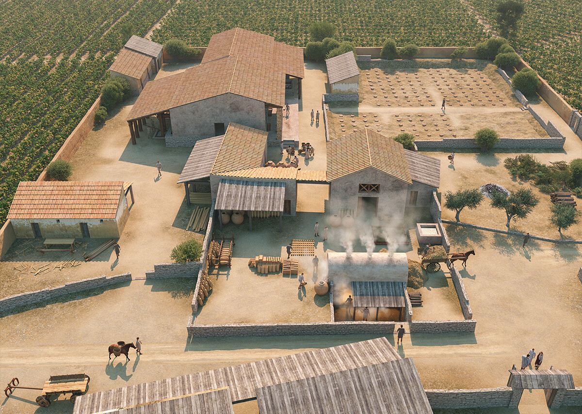 Roman villa of Les cabanyes (Barcelona), 1st century C.E.