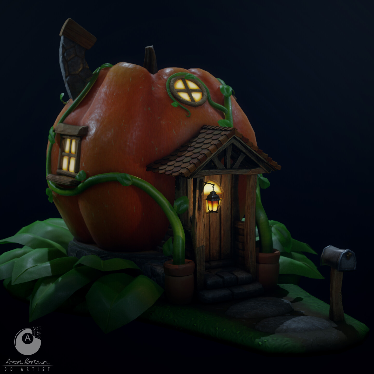 ArtStation - The Old Pumpkin House