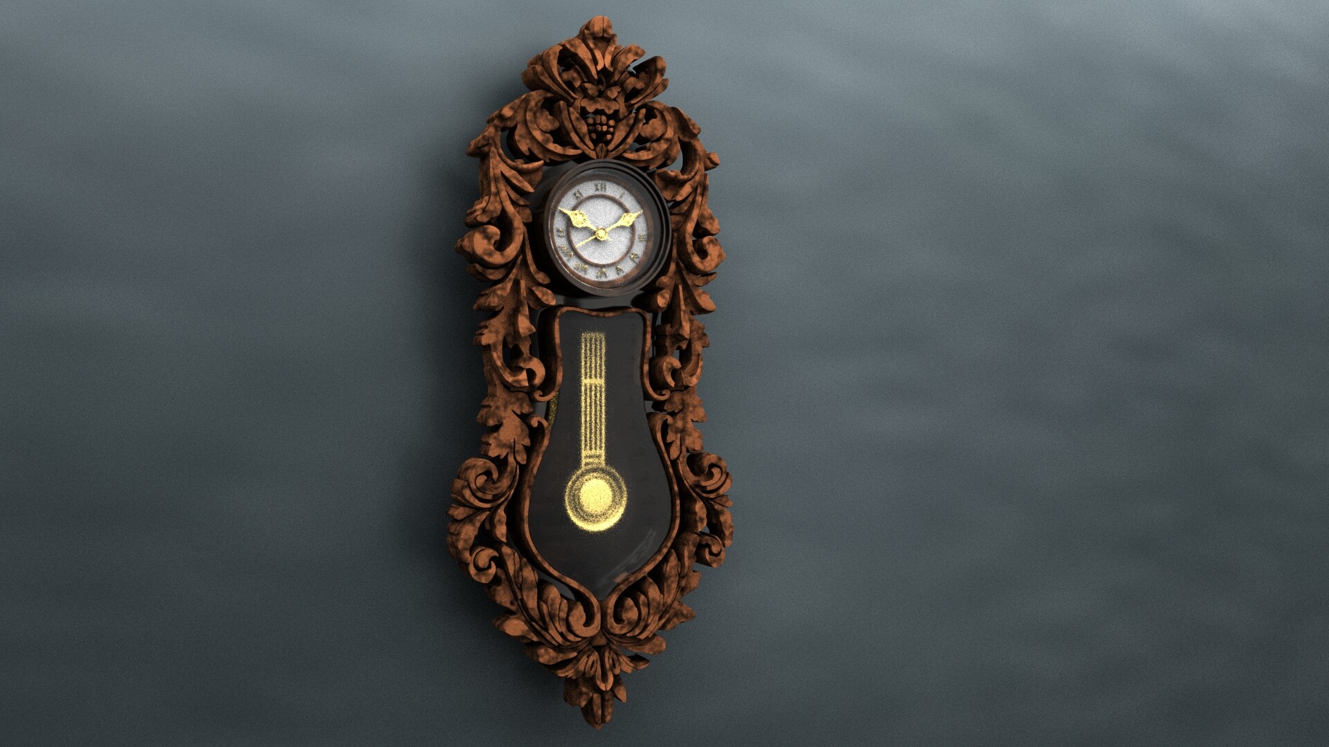 ArtStation - ANTIQUE_PENDULUM_WALLCLOCK