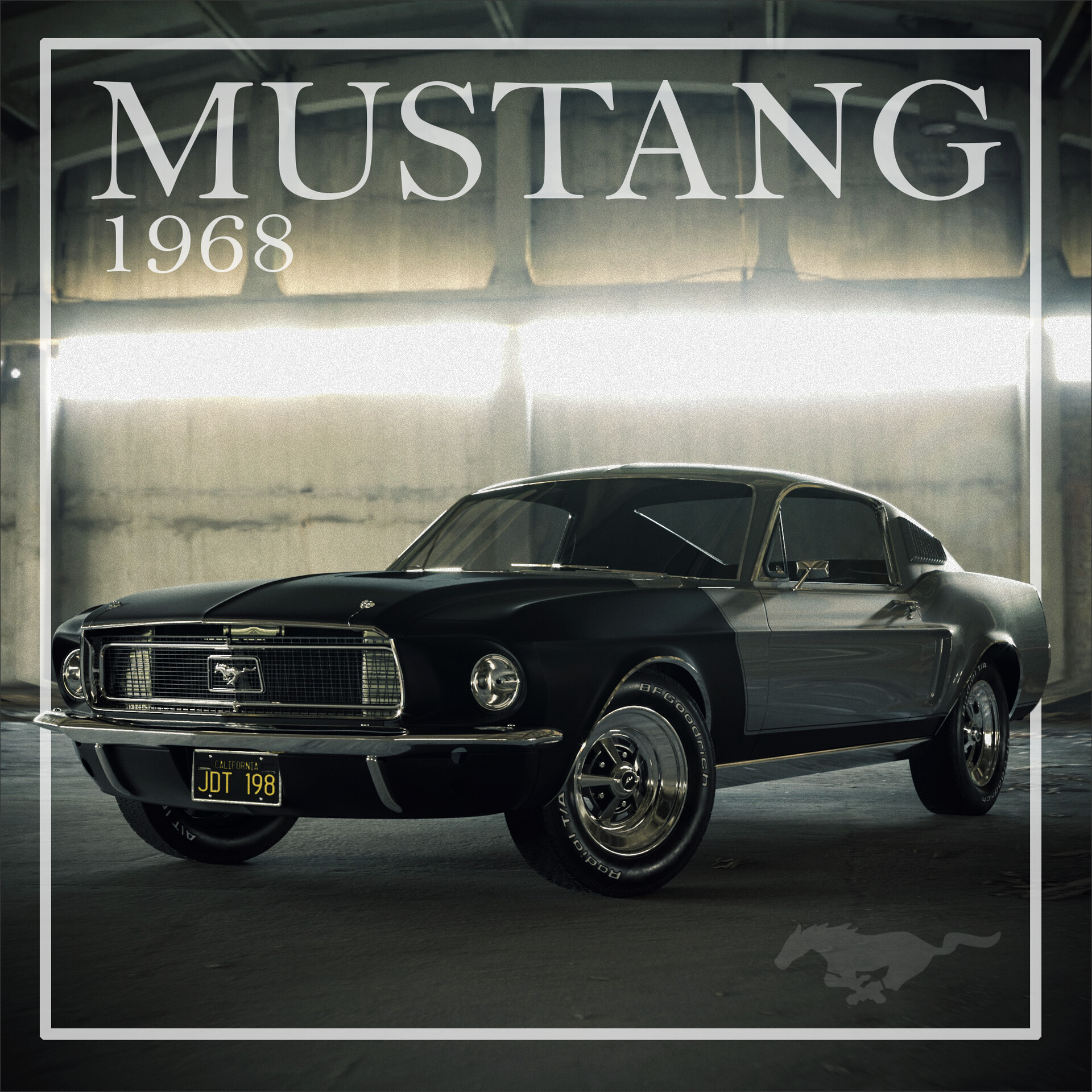 ArtStation - 1968 Ford Mustang Fastback