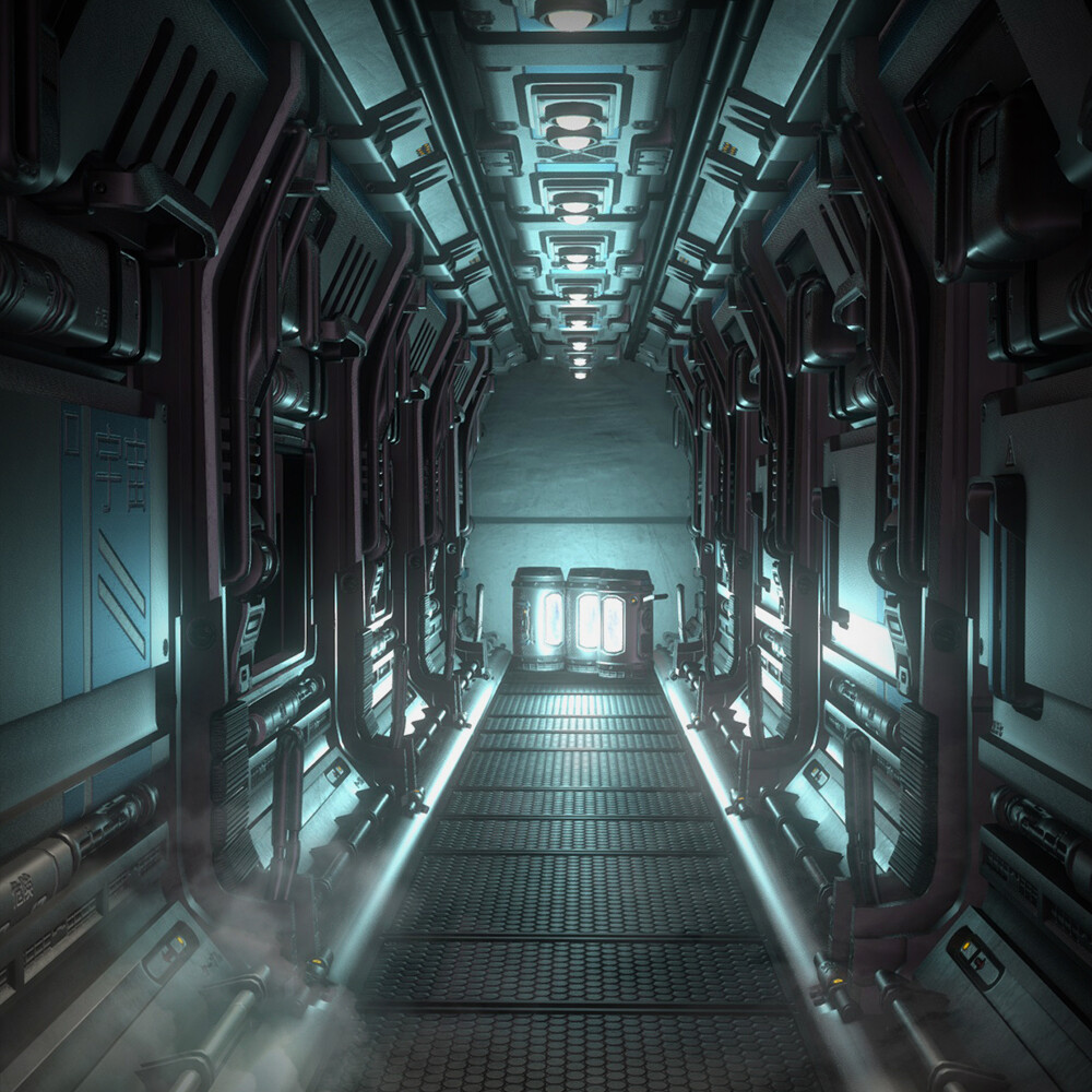 ArtStation - Spaceship Corridor