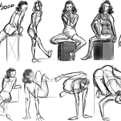Life Drawing  Line of Action 